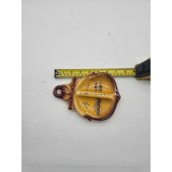 Atlanti City NJ Souveni Wall Decor Spoon rest Trinket Dish Sun Glo Made in Japan - Picture 5 of 7